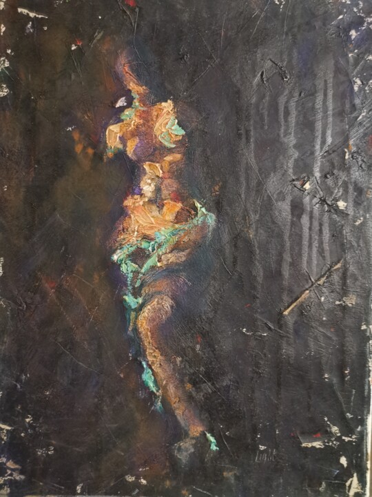 Painting titled "Venus. Sculpture. O…" by Allen Light, Original Artwork, Oil Mounted on Wood Stretcher frame
