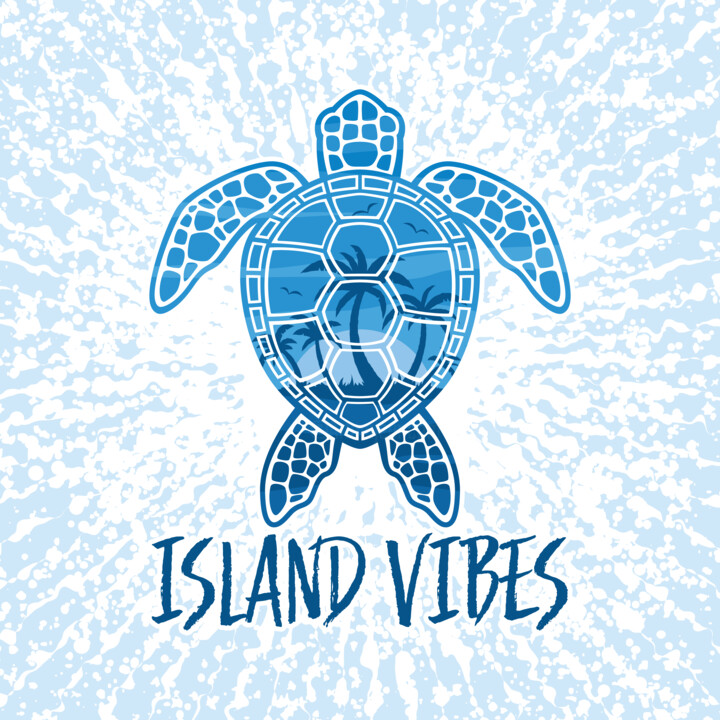Digital Arts titled "Island Vibes Tropic…" by John Schwegel, Original Artwork, 2D Digital Work