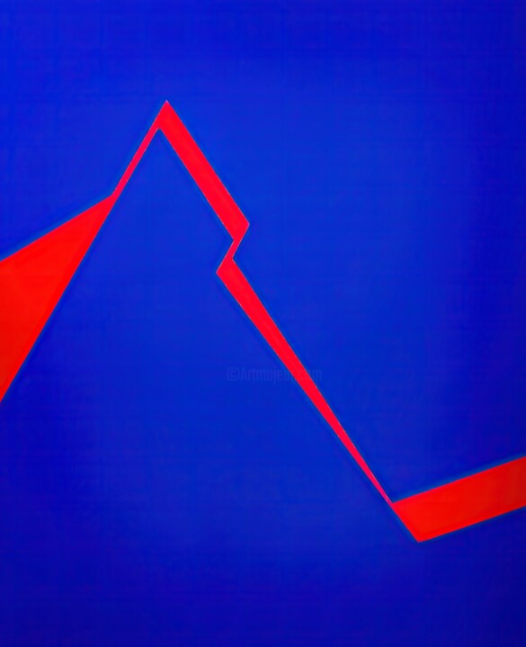 Break 3 Minimalist abstract art 绘画, 43.1x35.2 in
