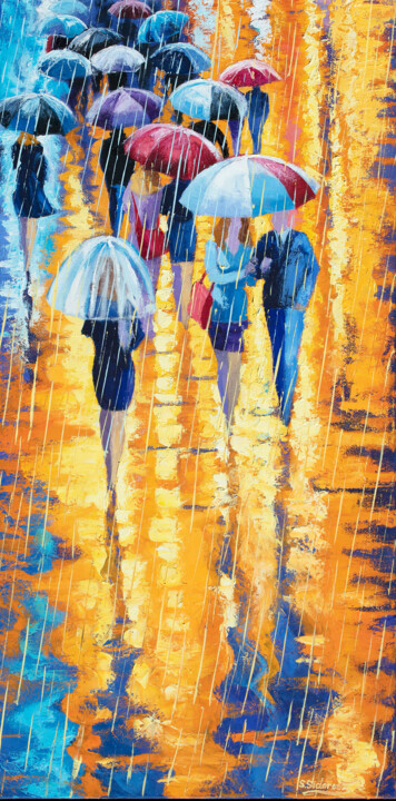 Music of the rain. Картина, 36x18 in