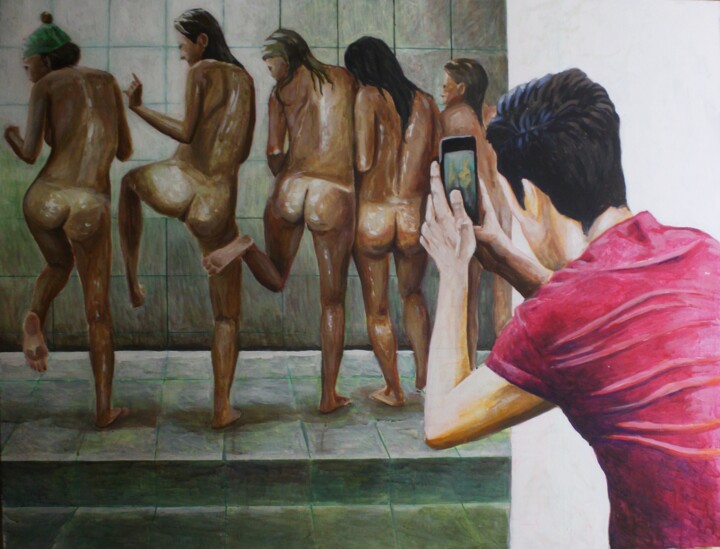 Картина под названием "Терпеть не могу" - Тимур Хомич, Подлинное произведение искусства, Акрил