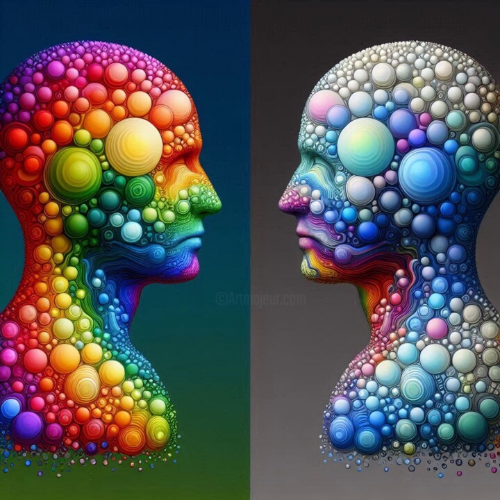 Digital Arts titled "different doesn't m…" by Maksymilian P., Original Artwork, AI generated image