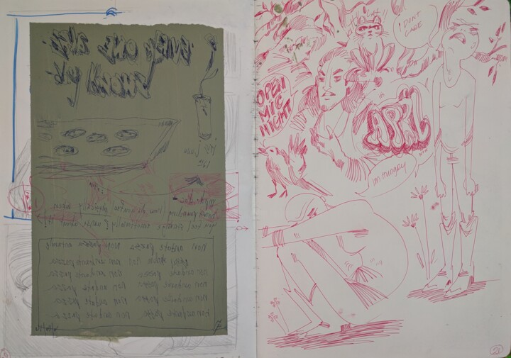 Sketchbook #4 pg11 图画, 11.7x16.5 in