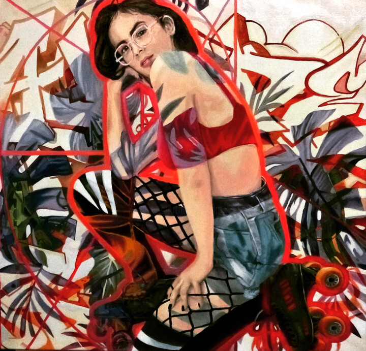 I got ride "A.Auproux" 绘画, 23.6x23.6 in