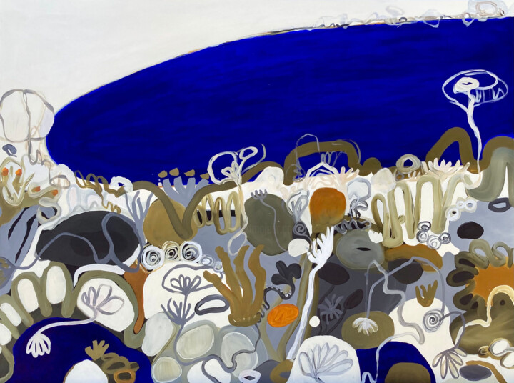 Painting titled "Point Nepean Alive" by Harnish Surendra Patel, Original Artwork, Acrylic