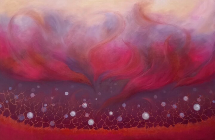 Firebirds II 绘画, 23.6x35.4 in