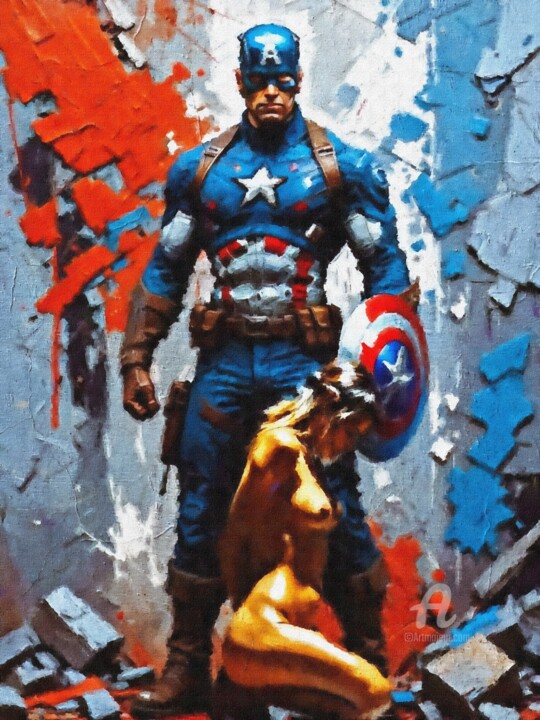 "Captain America: New World Order" 数字艺术