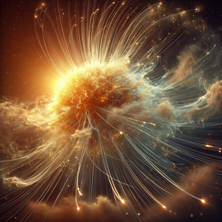 Filamented Sun – The Dissolving Threads 数字艺术
