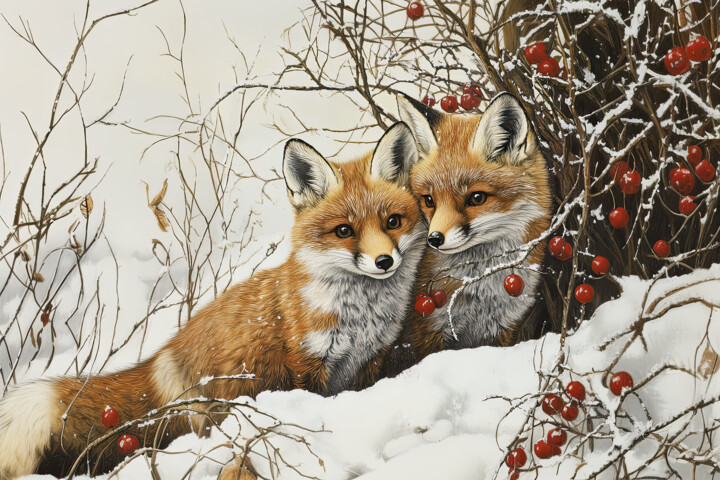 The Mystery of the Winter Forest 数字艺术