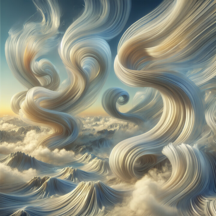 Sculpted Wind Waves – The Airborne Flow 数字艺术