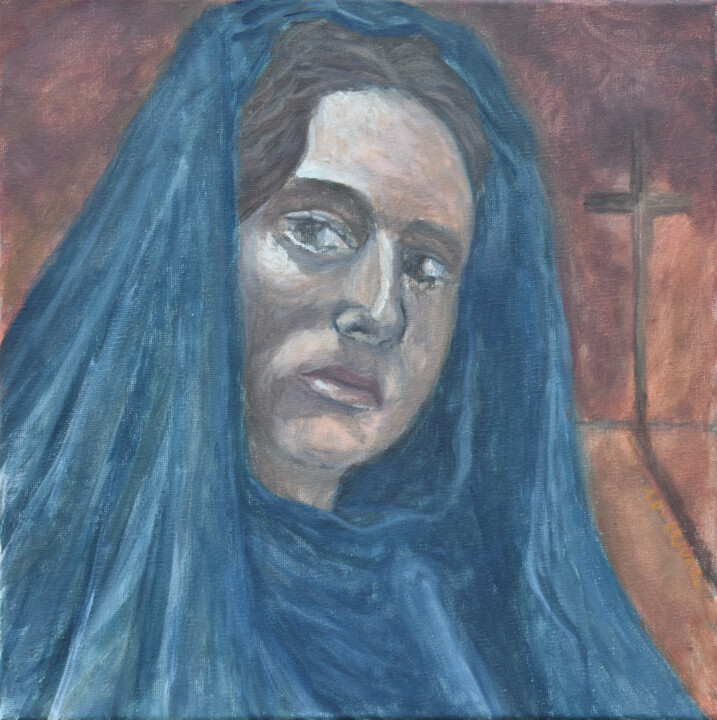 Portrait d'une sainte (1/2) 绘画, 11.8x11.8 in