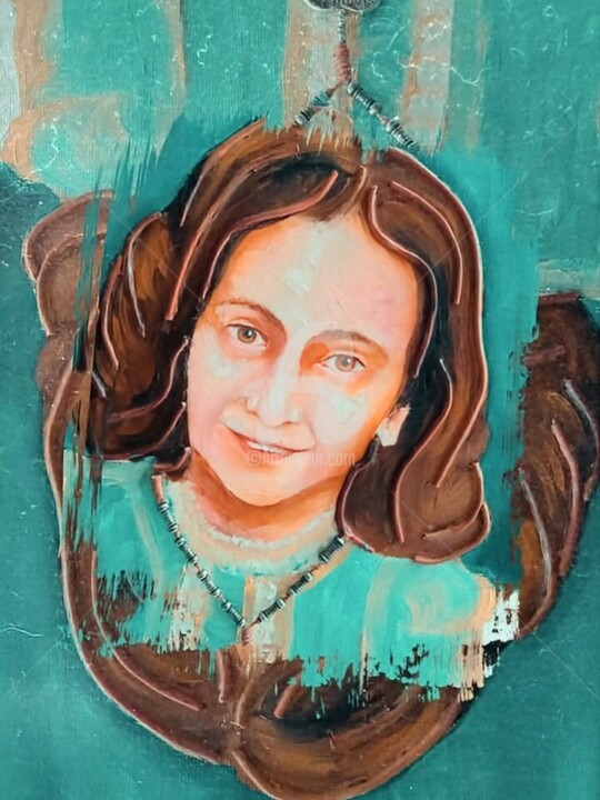 Anne Frank 绘画, 15.8x11.8 in