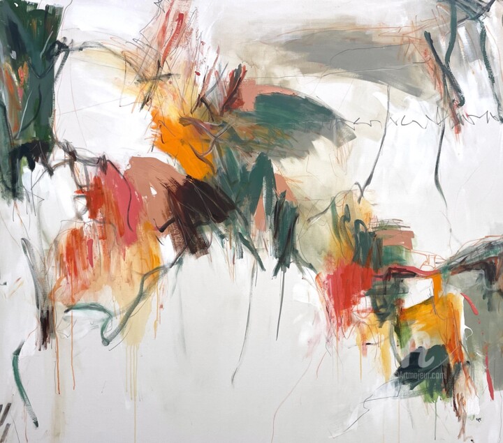 Pintura titulada "Happy Trails" por Cheryl Harrison, Obra de arte original, Acrílico
