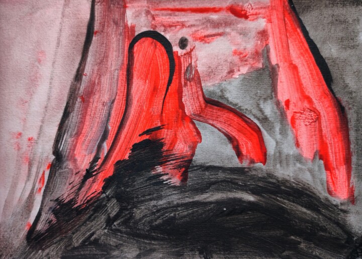 Me and my snake Peinture, 5,8x8,3 in
