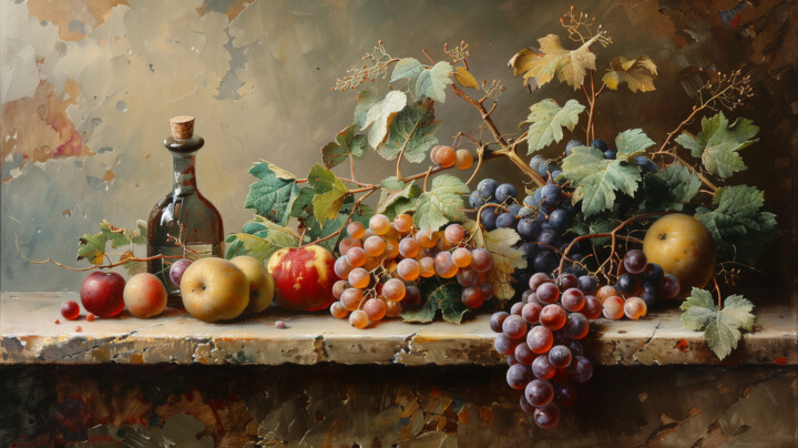 Painting titled "Большая картина на…" by Anna S., Original Artwork, Oil