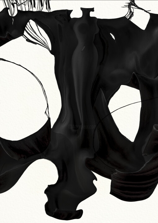 Photographie intitulée "Plissement 1" par Didier Van Der Borght, Œuvre d'art originale, Photographie manipulée