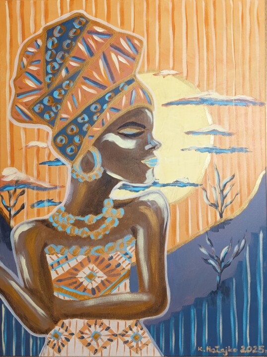 Malarstwo zatytułowany „Chidi” autorstwa Karolina Maria Hałajko, Oryginalna praca, Akryl