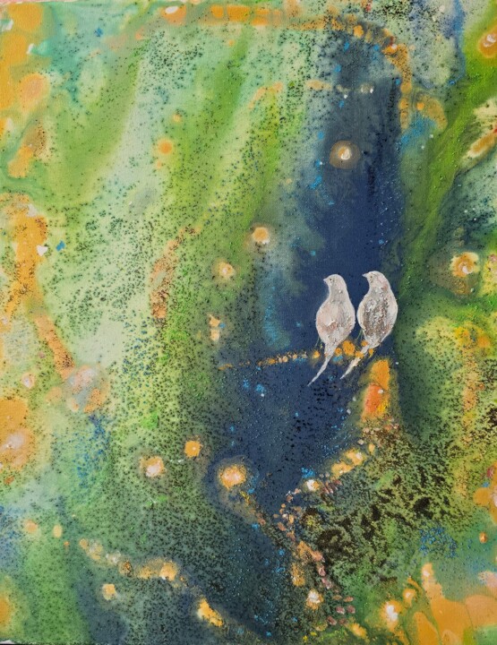 Obraz akrylowy pt. Nasze Randez-Vous 绘画, 19.7x15.8 in