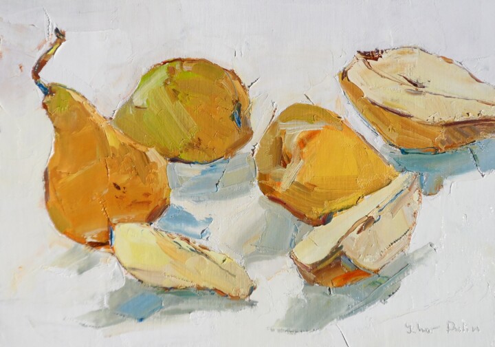 Pears 绘画, 9.8x13.8 in