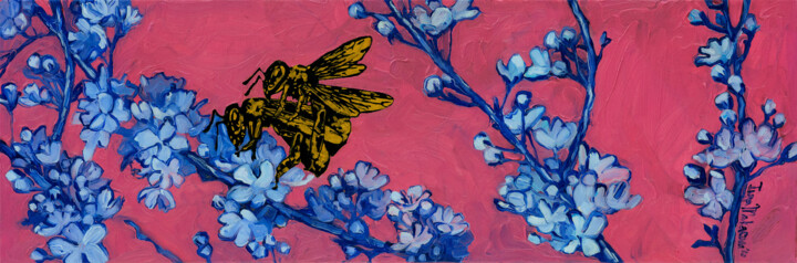 Peinture intitulée "Spring Vibes" par Inga Makarova, Œuvre d'art originale, Huile Monté sur Châssis en bois