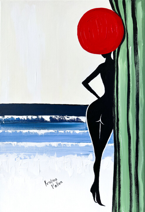 L’Observateur de la Mer 绘画, 21.7x15 in