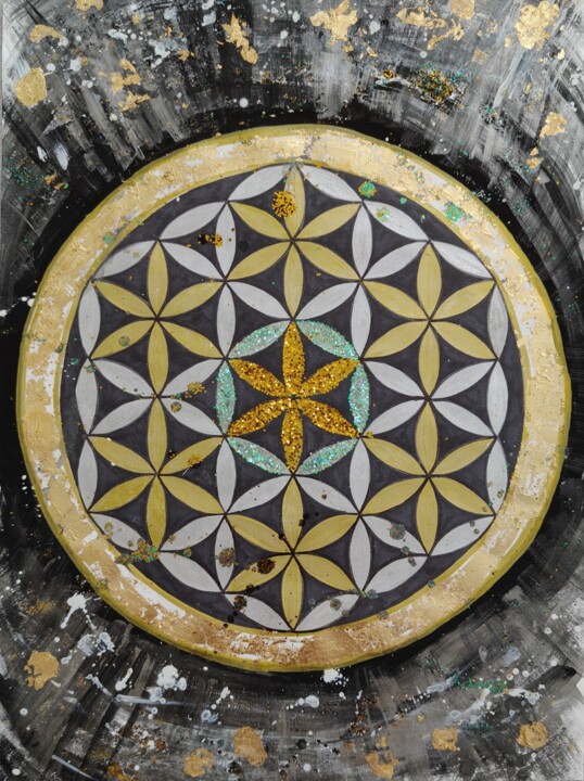 The flower of life 图画, 16.5x11.6 in