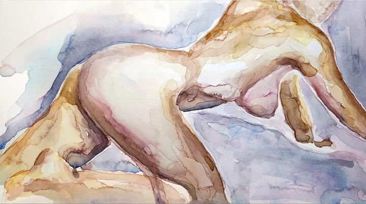 Graceful nudity 绘画, 5.5x9.5 in