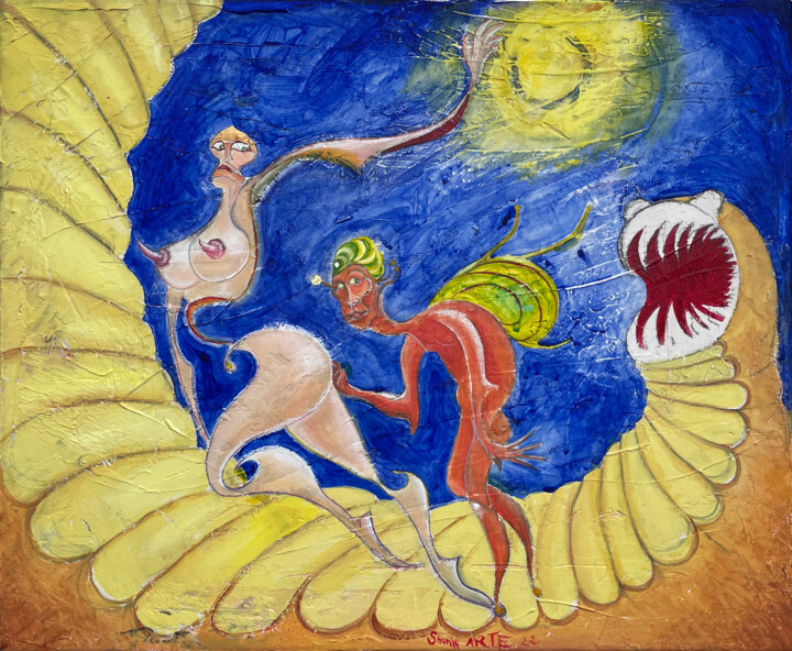 Take care nightmare 绘画, 14.6x17.7 in