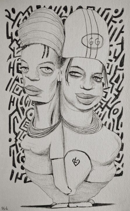 Sketchy figures - 85 / Lesotho Disegno, 8,3x5,5 in