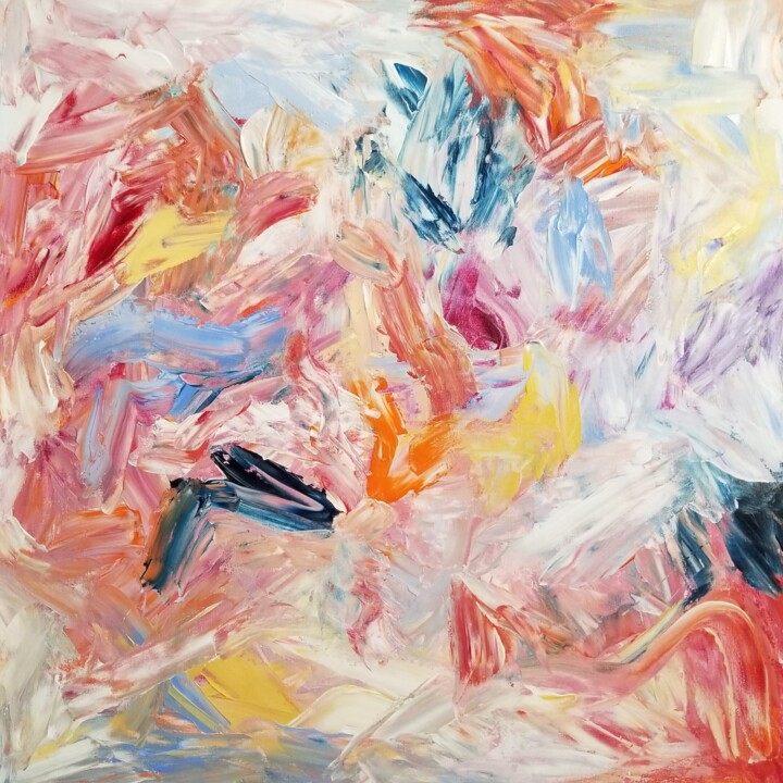 Radiant Awakening - 2025 绘画, 28x28 in