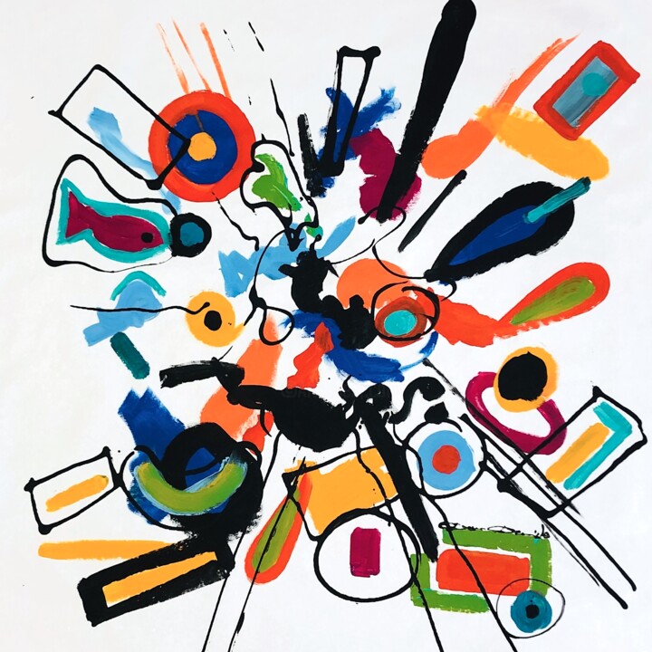 Peinture intitulée "More thancolors" par Dam Domido, Œuvre d'art originale, Acrylique