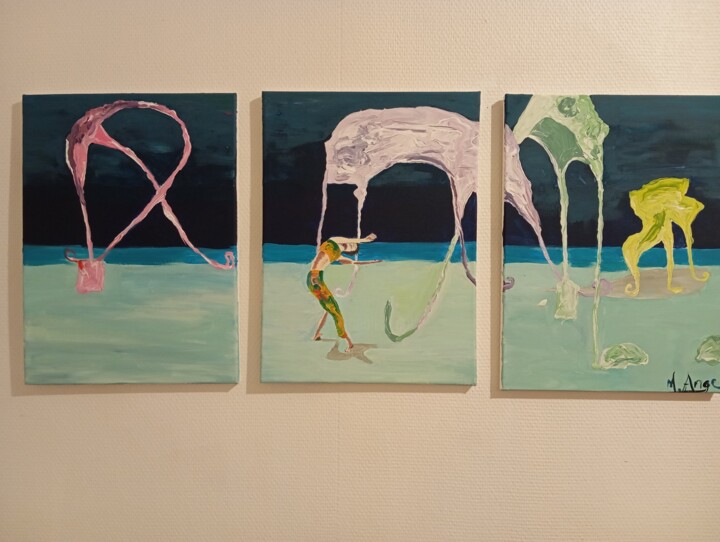 Danseuse 绘画, 15.8x35.4 in