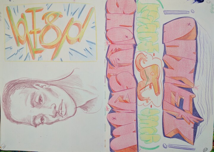 Sketchbook #4 pg14 图画, 11.7x16.5 in