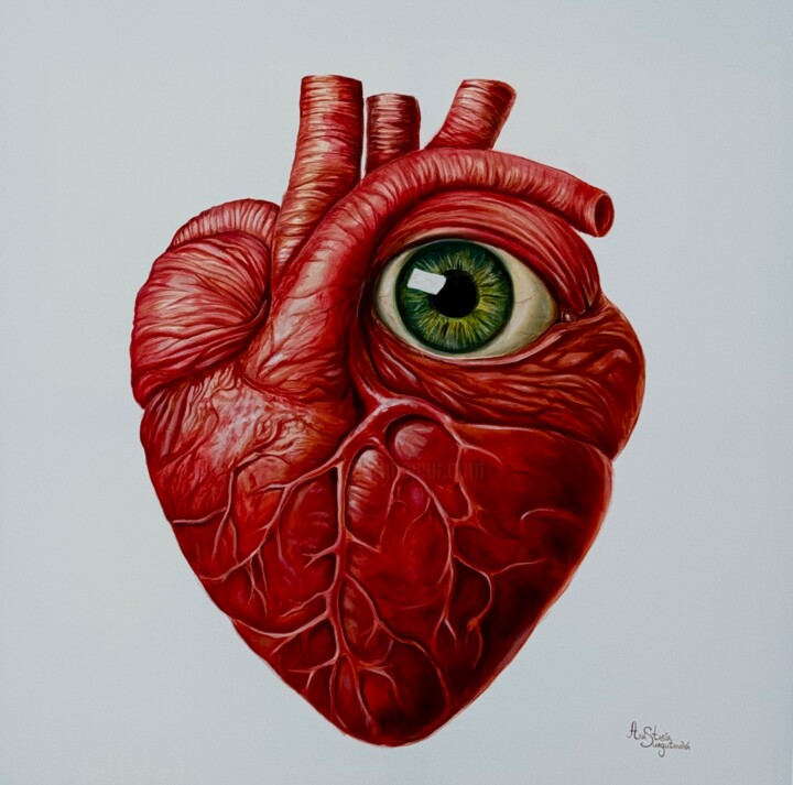 Only the heart sees clearly 绘画, 39.4x39.4 in