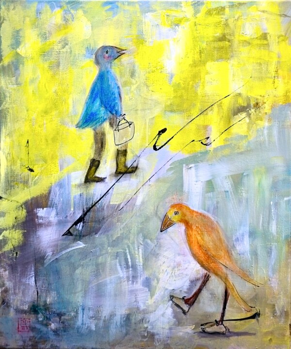On my way 绘画, 25.2x21.1 in