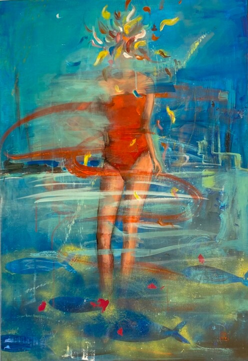 Ocean Dream 绘画, 45.7x31.5 in