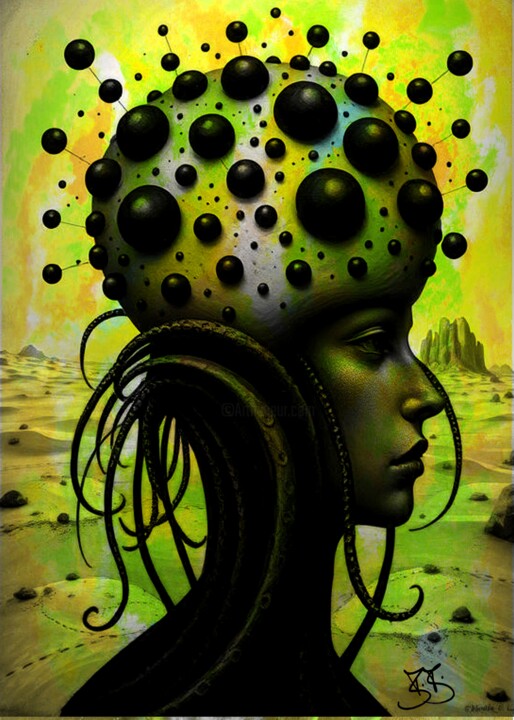 Face in Desert 0002 数字艺术