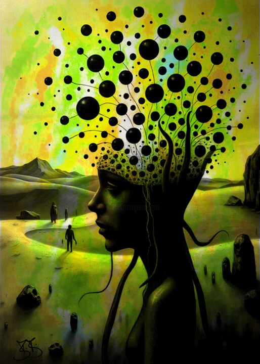 Face in Desert 0014 数字艺术