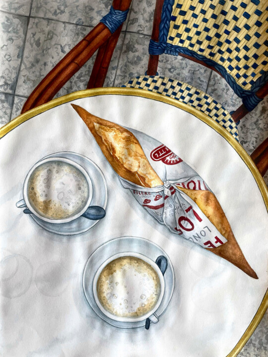The Table in Paris Картина, 14,6x11 in