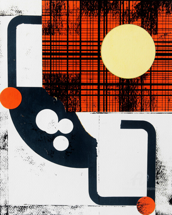 Collages titulada "Unspoken Story 4." por Petr Strnad, Obra de arte original, Collages