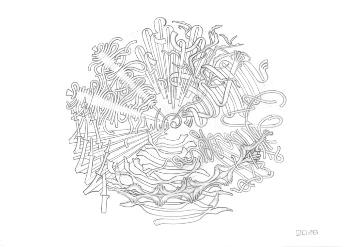 图画,  8.3x11.7 in 