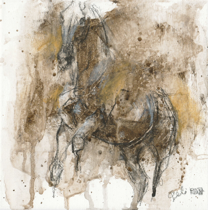Nu Equin 275 绘画, 7.9x7.9 in