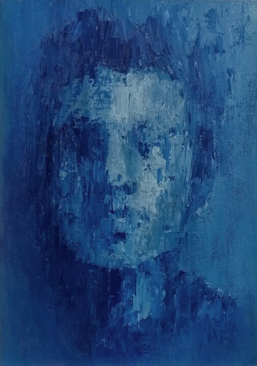 The shadow of melancholy 绘画, 13.8x9.8 in