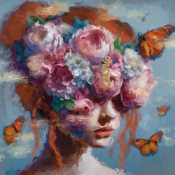 Peace of Mind 绘画, 31.5x31.5 in