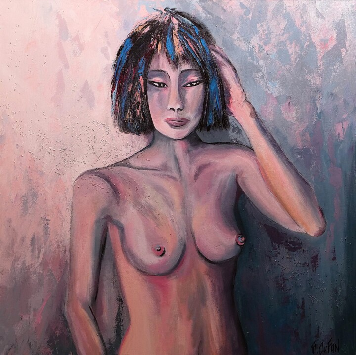 Nue à demi révélée 绘画, 31.5x31.5 in
