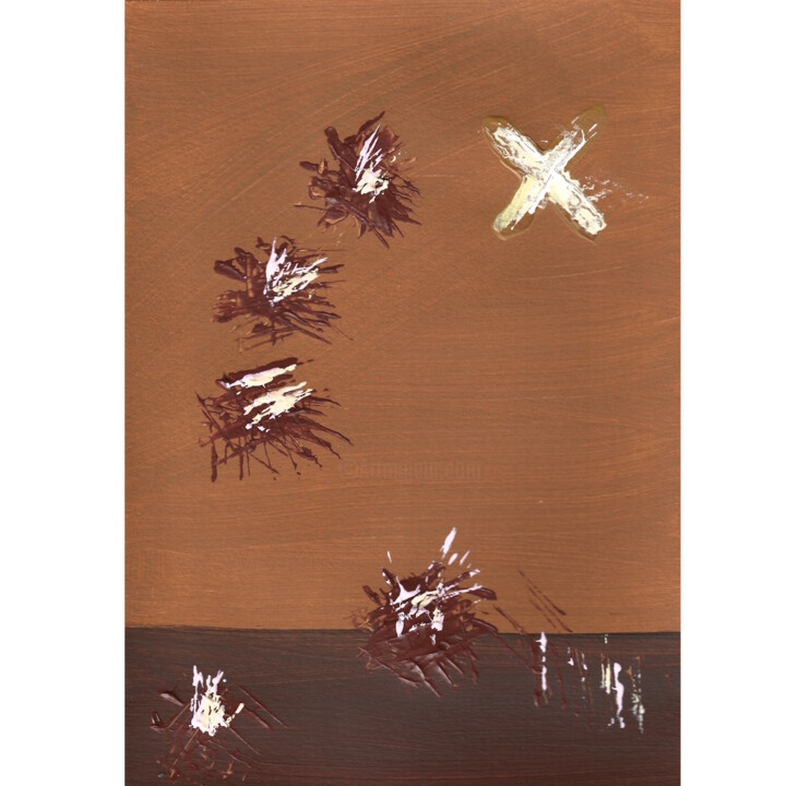 Urchins in the Tempest 绘画, 11.8x8.3 in