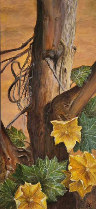 L'arbre au 3 visages 绘画, 27.6x15.8 in