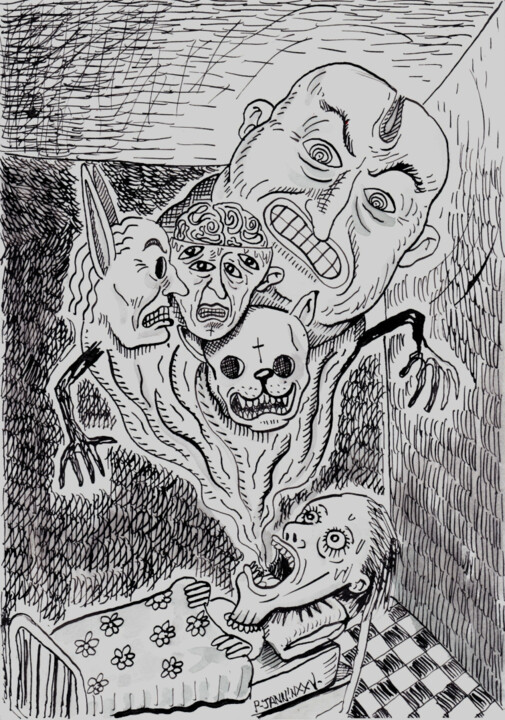 Fantômes Σχέδιο, 11,7x8,3 in