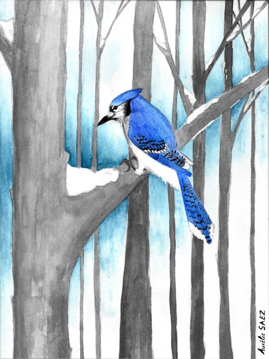GEAI BLEU 绘画, 11.6x8.1 in