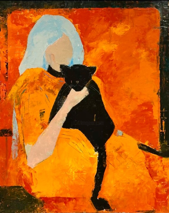 Когда я стану кошкой Картина, 39,4x31,5 in